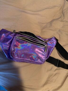 Holographic Purple Iridescent Fanny Pack